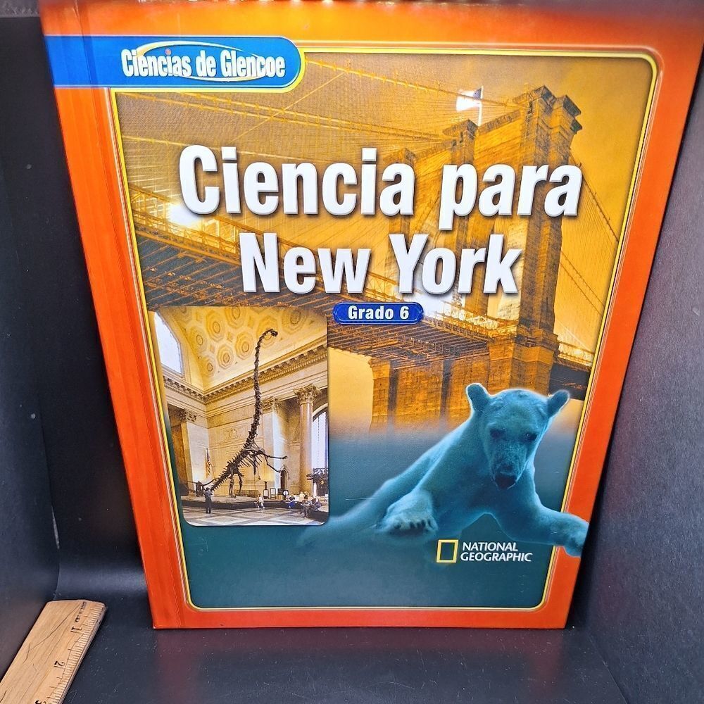 National geographic Espanol edition New York hardcover book education 6th grade